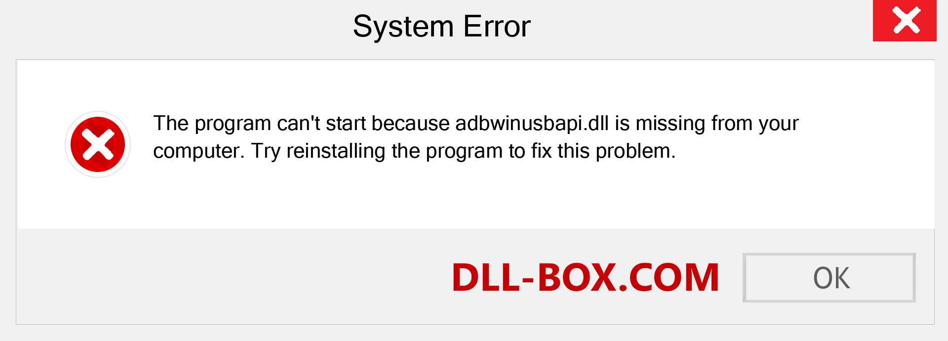  adbwinusbapi.dll file is missing?. Download for Windows 7, 8, 10 - Fix  adbwinusbapi dll Missing Error on Windows, photos, images